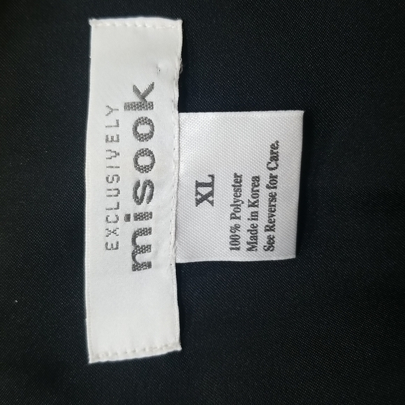 Exclusively Misook SZ XL Jacket Tan Grey Soft Fuzzy Lightweight 3/4 Sleeve FLAW - Picture 8 of 9
